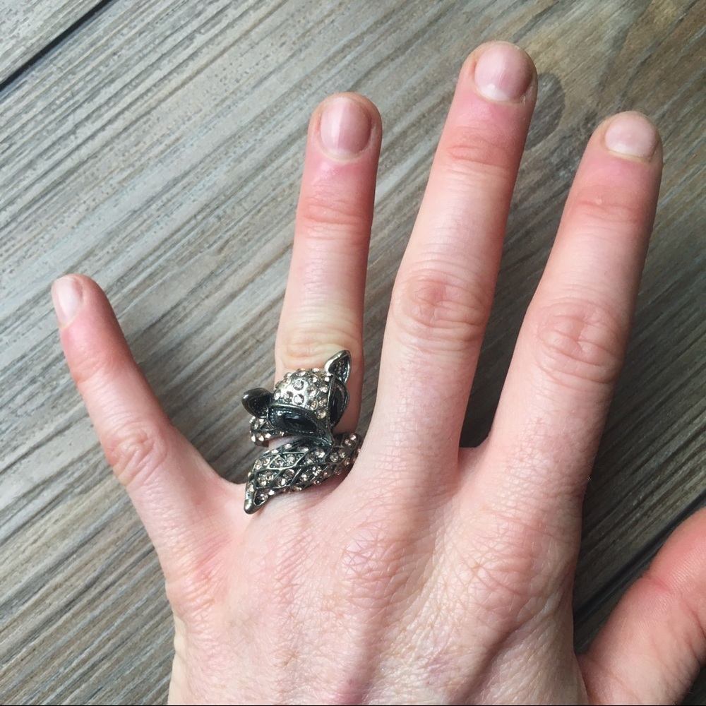 Fox cocktail ring